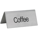 Update TS-CFE Stainless Steel "COFFEE" Tent Sign