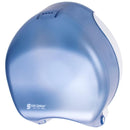 San Jamar R2000TBL Classic 9" Single Roll Jumbo Toilet Tissue Dispenser - Arctic Blue