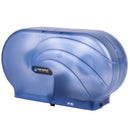San Jamar R4090TBL Twin Oceans 9" Double Roll Jumbo Toilet Tissue Dispenser  - Arctic Blue