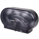 San Jamar R4090TBK Twin Oceans 9" Double Roll Jumbo Toilet Tissue Dispenser - Black Pearl