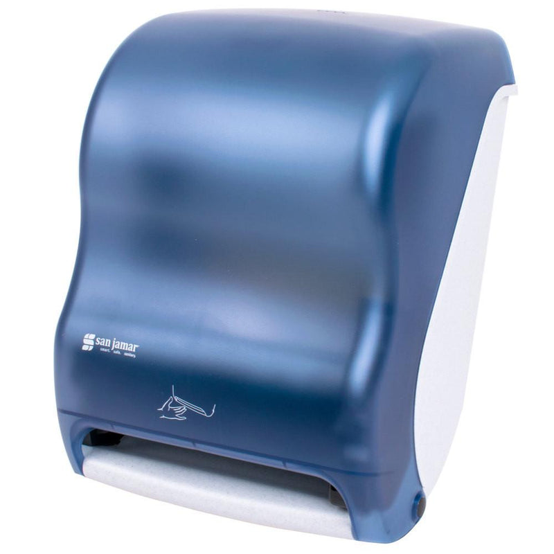San Jamar T1400TBL Smart System Classic Hands Free Roll Towel Dispenser - Arctic Blue