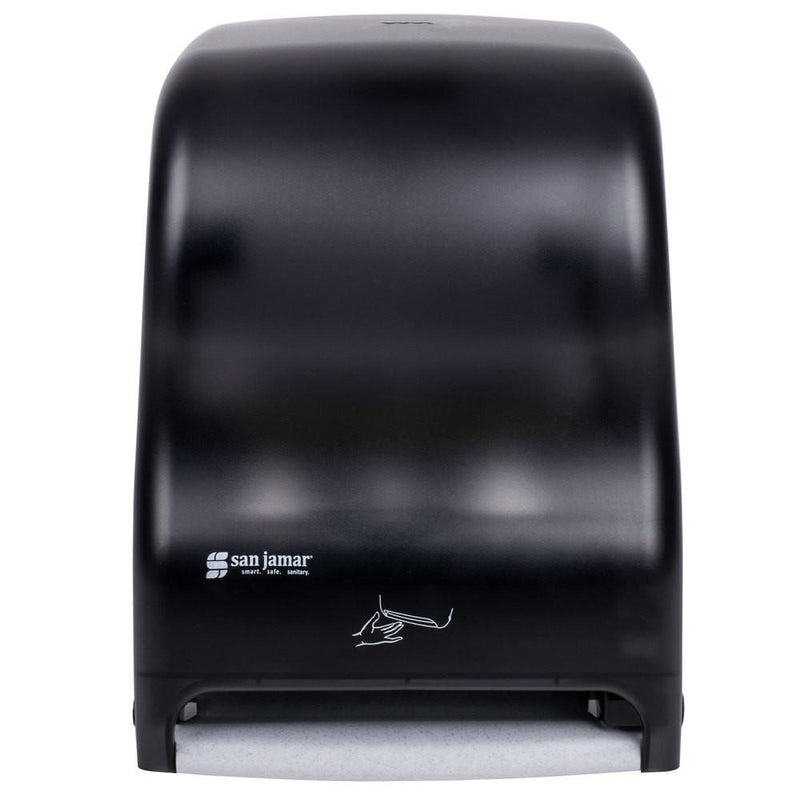 San Jamar T1400TBK Smart System Classic Hands Free Roll Towel Dispenser - Black Pearl