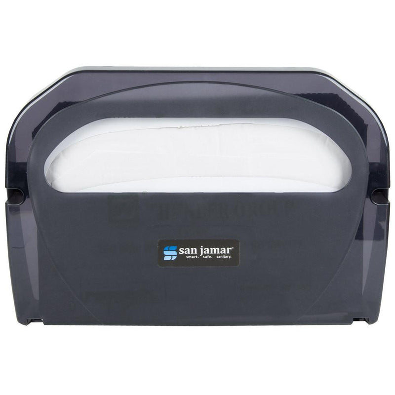San Jamar TS510TBK Toilet Seat Cover Dispenser - Black Pearl
