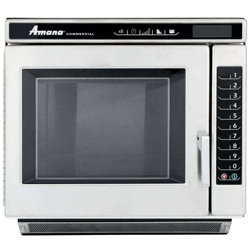 Amana RC22S2 Heavy Duty Stainless Steel Commercial Microwave Oven with Push Button Controls - 208/240V, 2200W