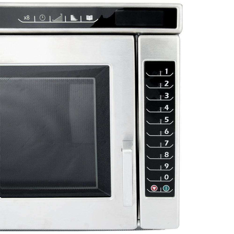 Amana RC22S2 Heavy Duty Stainless Steel Commercial Microwave Oven with Push Button Controls - 208/240V, 2200W