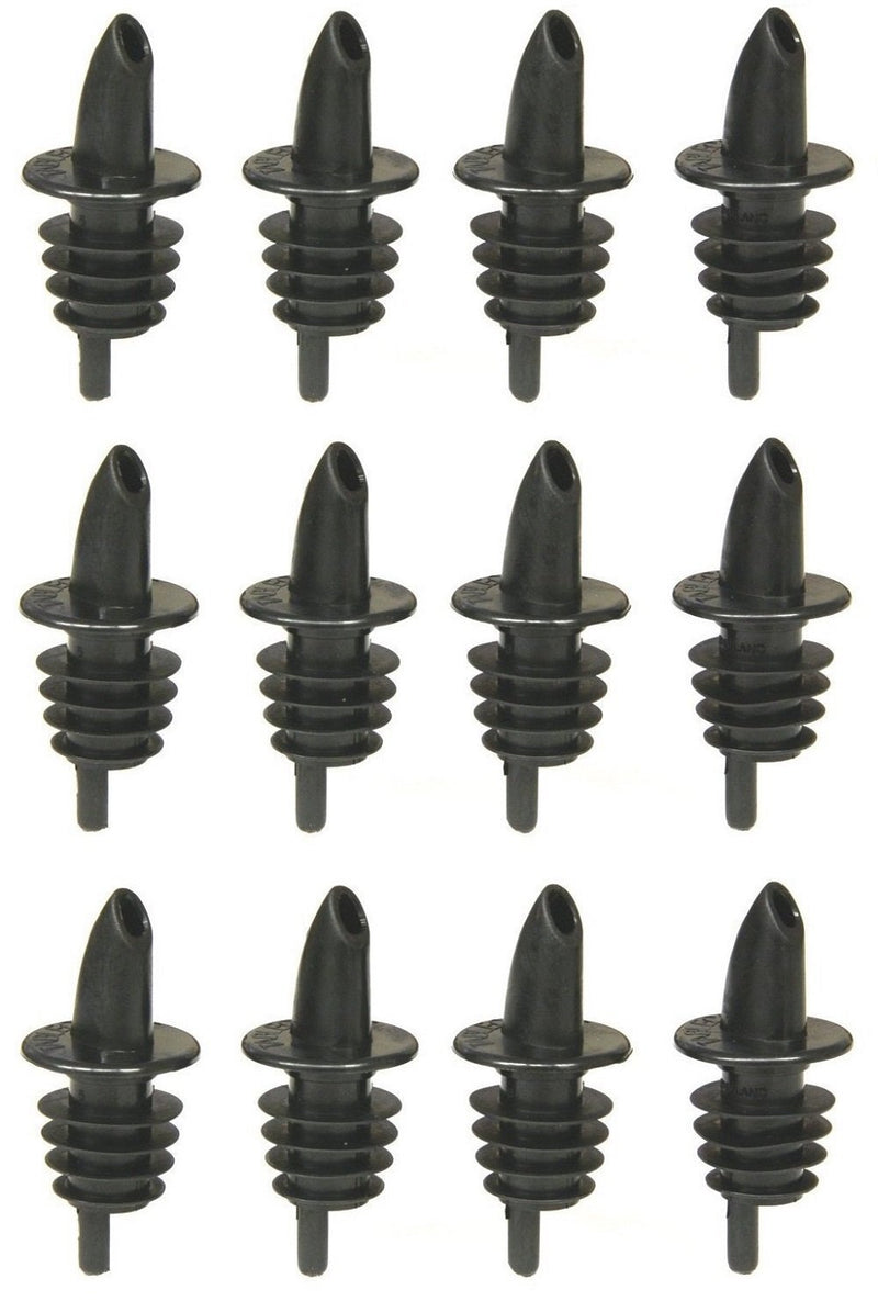 Tablecraft H35BKT Black Free Flow Pourer 12/Pack