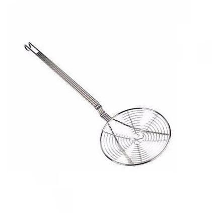 Thunder Group SLSKS007  7" x 20" Nickel-Plated Spiral Wire Skimmer