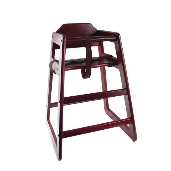 Winco CHH-103 Mahogany Finish Wood High Chair