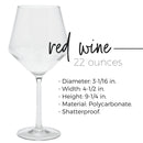 Carlisle 4950607 Astaire Stemware Red Wine 22 oz