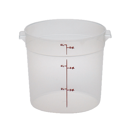 Winco PPRC-8W 8 Qt. White Food Storage Container