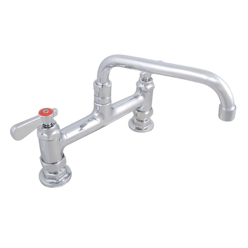 8" Swing Spout, Deck-Mount Commercial Kitchen Sink Faucet HFC-8D