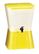 Tablecraft 955 3 Gallon Beverage Dispenser Yellow  White