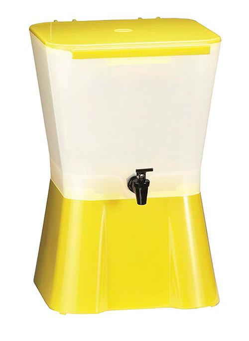 Tablecraft 955 3 Gallon Beverage Dispenser Yellow  White
