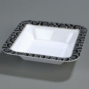 Carlisle Designer Display 44403921 White with  Wide Rim Display Bowl with Waves 14"