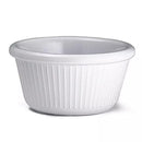 Tablecraft RAM3FW 3 Oz Fluted Ramekin Melamine White