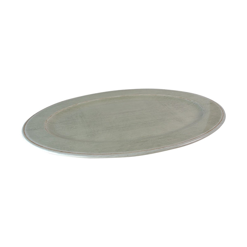 Carlisle Grove 6402146 Jade Melamine Oval Platter 20" x 14"