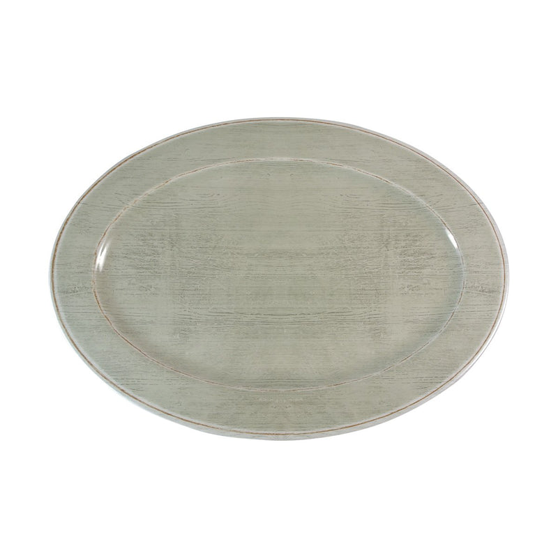 Carlisle Grove 6402146 Jade Melamine Oval Platter 20" x 14"