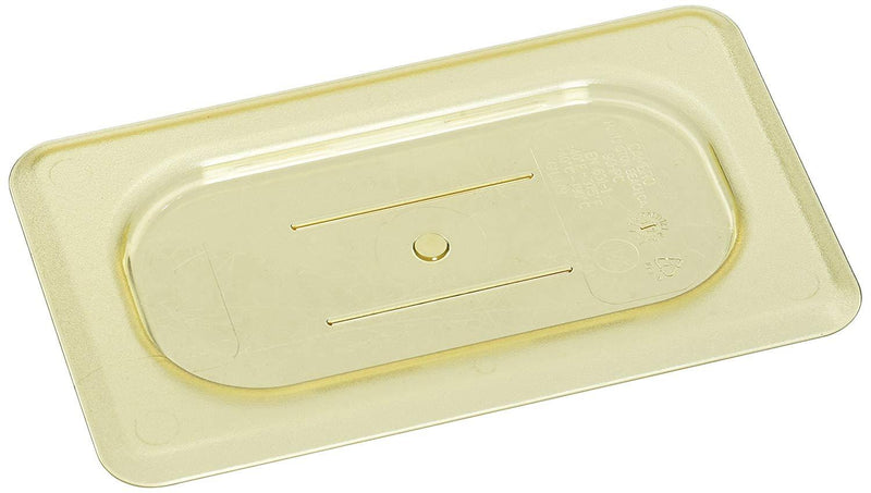 Cambro 90HPC150 Amber High Heat Flat Lid 1/9 Size