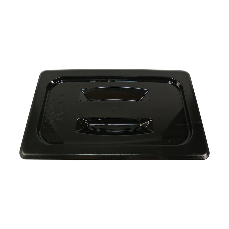 Cambro 40CWCH110 Camwear  Black 1/4 Size Handled Lid