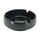 Tablecraft 707B Phenolic Round Stacking Black Ashtray