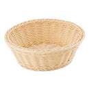 Tablecraft M1175W 8.25" x 3.25" Natural Hand Woven Round Basket