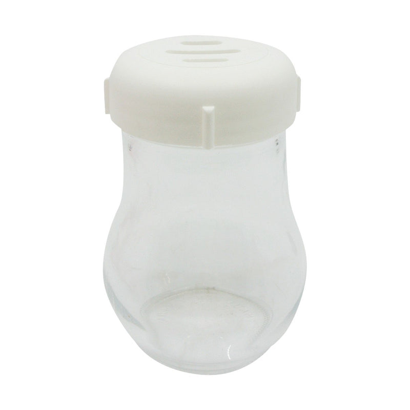 American Metalcraft 6 Oz Cheese Shaker with White Plastic Slotted Top