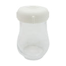 American Metalcraft 6 Oz Cheese Shaker with White Plastic Slotted Top
