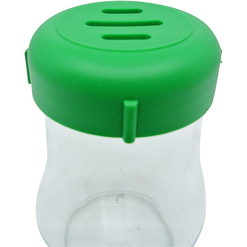 American Metalcraft 6 Oz Cheese Shaker with Green Slotted Top