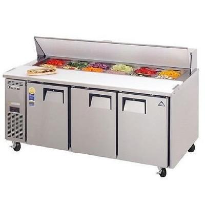 Everest EPR3 72" Standard Top Sandwich Prep Table (Side Mount)