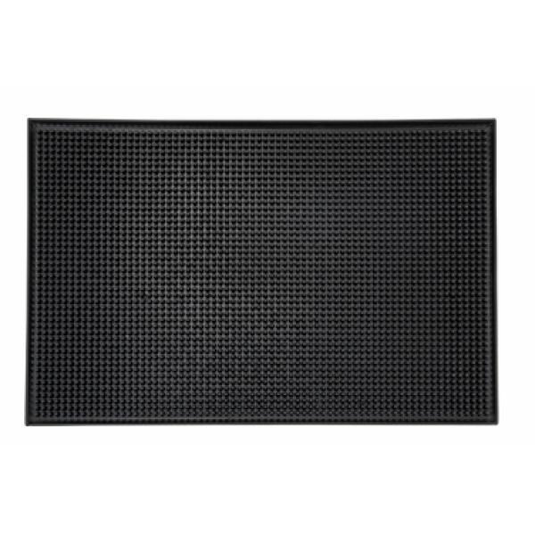 Winco BM-1812K Black 18" X 12" Service Mats