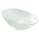 Tablecraft AB125 12" x 5" Acrylic Sloped Oval Bowl