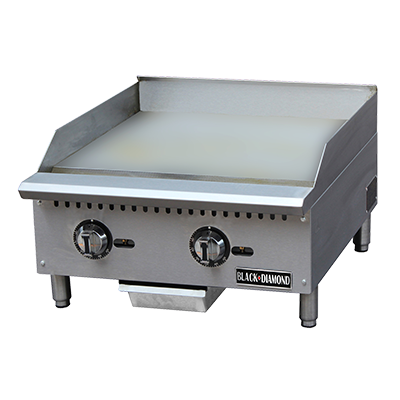 Adcraft - BDCTG-24T - Black Diamond Thermostatic Gas Griddle 24"