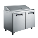 Adcraft - USSL-2D/60 - U-Star Salad/Sandwich Refrigerated Prep Table 15.0 Cu. Ft.