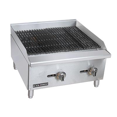 Adcraft - BDECTC-24/NG - Black Diamond Charbroiler Countertop 24"