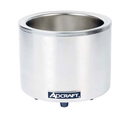 Adcraft - FW-1200WR - Quickship Food Warmer Round Cooker 7/11 Quart Stainless Steel