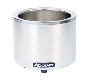 Adcraft - FW-1200WR - Quickship Food Warmer Round Cooker 7/11 Quart Stainless Steel