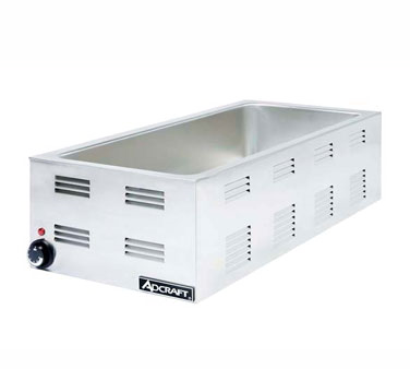 Adcraft - FW-1500W - Admiral Craft|Fw-1500W|Quickship Food Warmer 4/3 Rectangular Oblong Stainless Steel