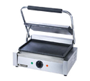 Adcraft - SG-811E/F - Admiral Craft|Sg-811E/F|Quickship Sandwich Panini Grill Grooved Flat Cast Iron Plate Bottom Top Handle Thermostat