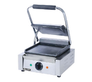 Adcraft - SG-811/F - Admiral Craft|Sg-811/F|Quickship Sandwich Panini Grill Grooved Flat Cast Iron Plate Bottom Top Handle Thermostat