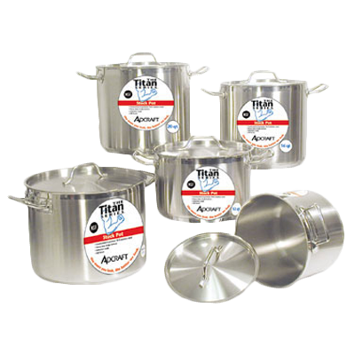 Adcraft - SSP-80 - Admiral Craft|Ssp-80|Titan Series Induction Stock Pot W/Cover 80 Qt.