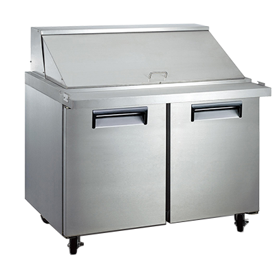 Adcraft - USSLM-2D - U-Star Mega Top Salad/Sandwich Refrigerated Prep Table 9.5 Cu. Ft.