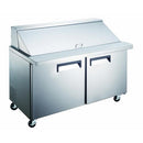 Adcraft - GRSLM-2D - Grista Refrigerated Mega Top Salad/Sandwich Prep Table 12 Cu Ft.