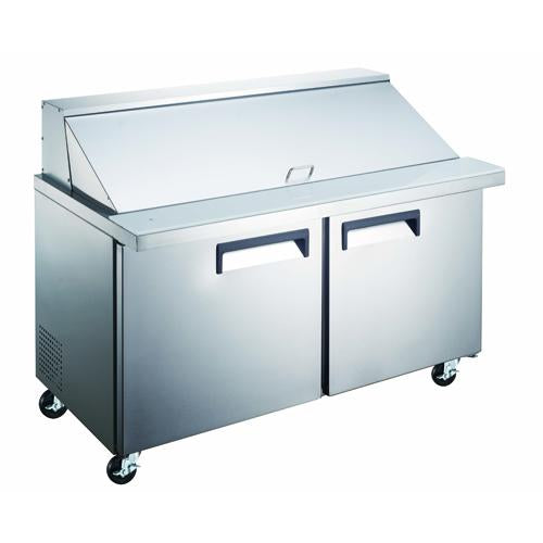 Adcraft - GRSLM-2D - Grista Refrigerated Mega Top Salad/Sandwich Prep Table 12 Cu Ft.