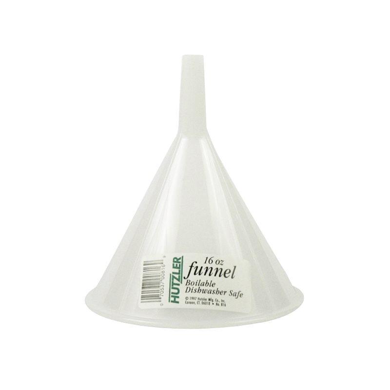 Adcraft HZ-816 16 Oz Boilable Plastic Funnel White