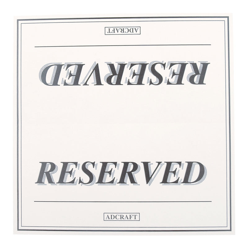 Adcraft RES-48PK "Reserved" Table Tent