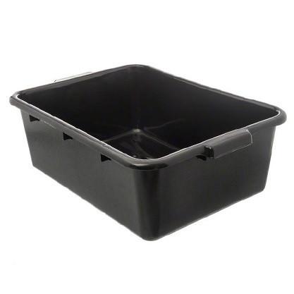 Thunder Group PLBT007B  20 1/2'' x 15 1/2'' x 7 Plastic Black  Storage Box