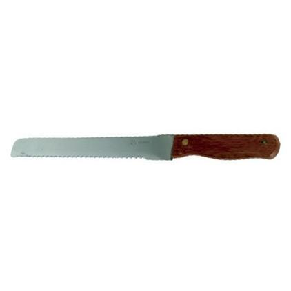 Thunder Group SLBK013 8 1/2" Serratd Blade Bread Knife with Wood Handle