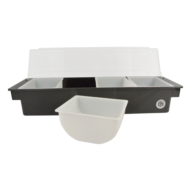 American Metalcraft BPCD4 4 Compartment Condiment Holder