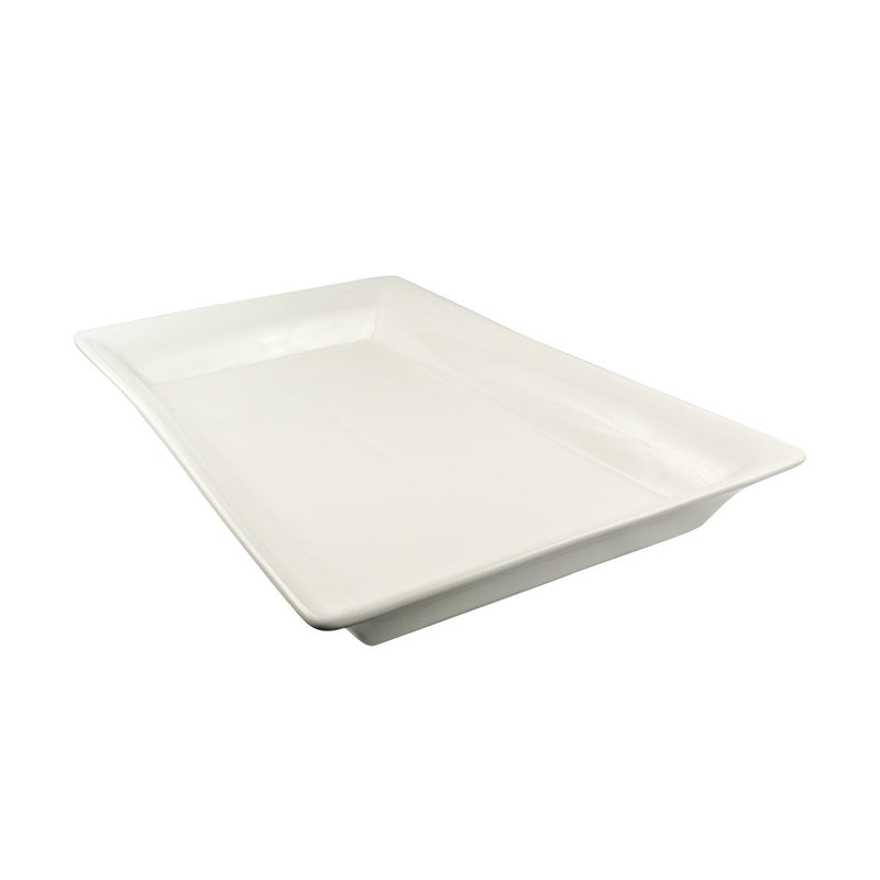 American Metalcraft CER21 White Rectangle Platter For IS12 & IS13