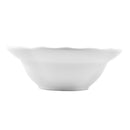 White Round Ruffle Ceramic Bowl 8" CERRL8